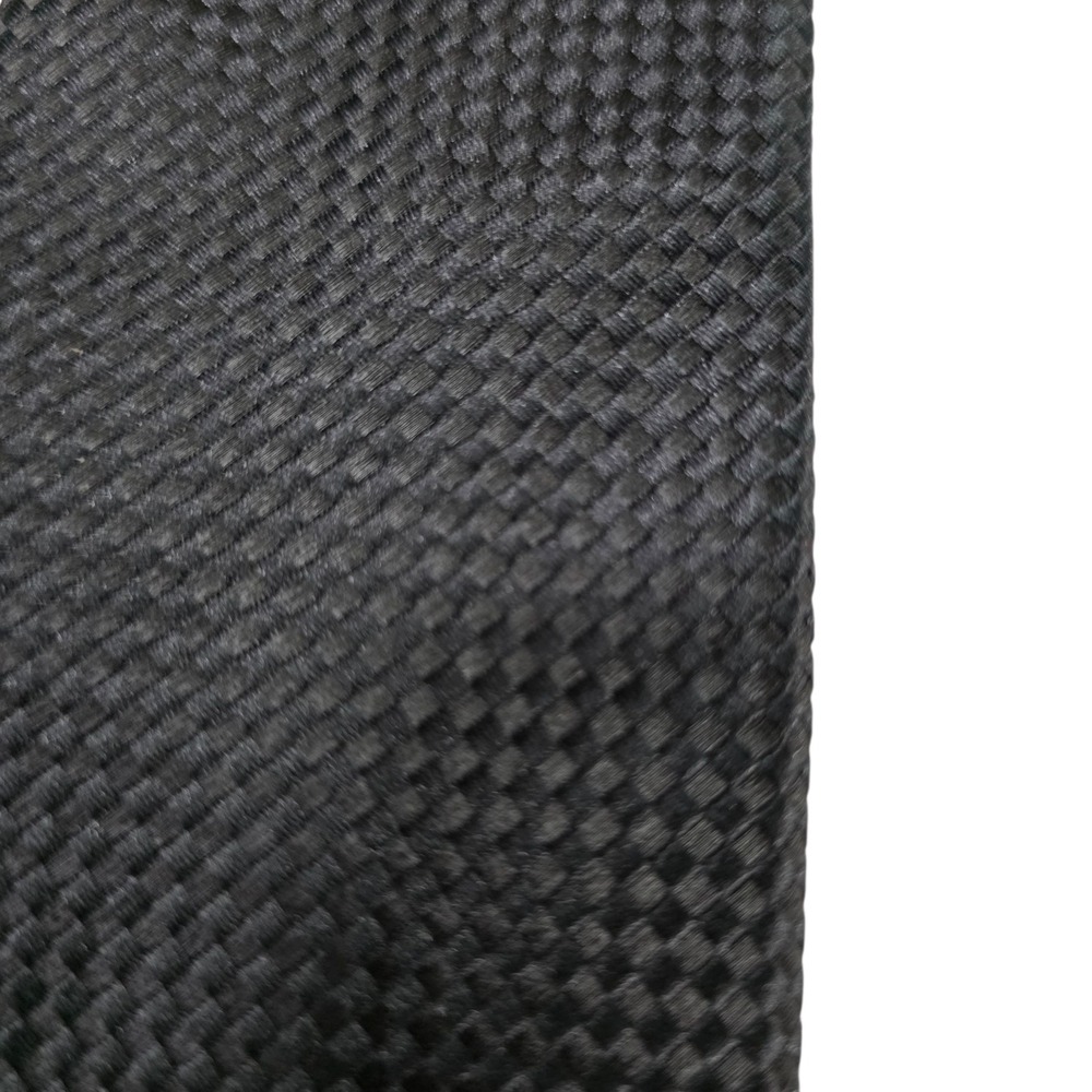 Pierre Cardin Mens Necktie Black Textured Polyester Pattern Slim Designer‎ Work - Picture 3 of 10